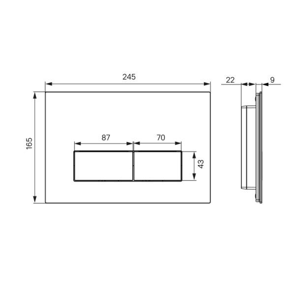 Клавиша смыва IDDIS белый мрамор On-X 001 (ONX01W0i77)